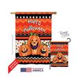 Gardencontrol 12062 Halloween Halloween Trio 2-Sided Vertical Impression House Flag 28 x 40 in. GA3858505